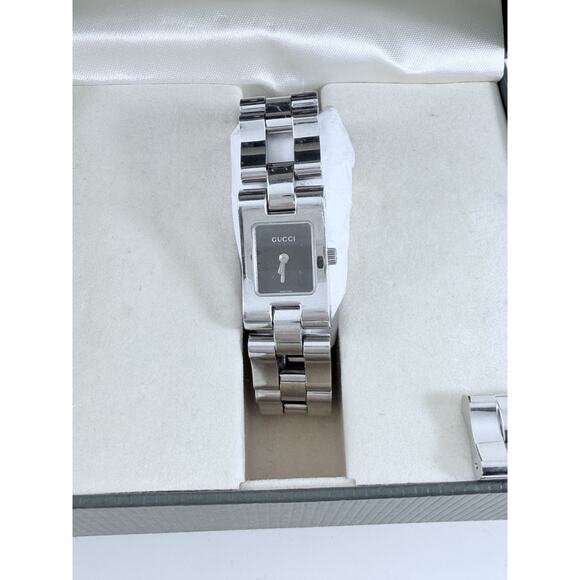 Gucci 2305L Women’s Stainless Steel Watch w/ Box & Papers Extra Links Swiss - Picture 5 of 9